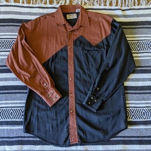 90s Vintage|| Gordan &James || Western Button Down
